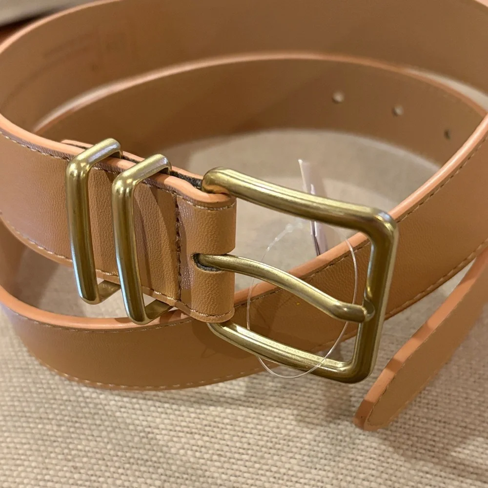 GAP Brown Skinny Vegan-Leather Belt /NWT/M